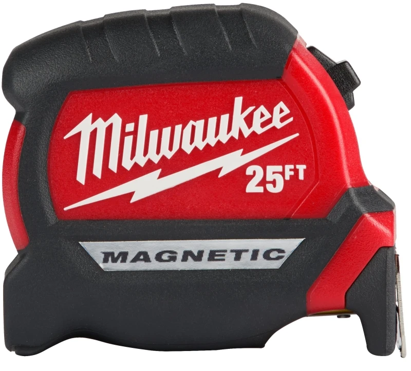Milwaukee 25 Ft Compact Wide Blade Magnetic Tape Measure With 12 Ft Standout