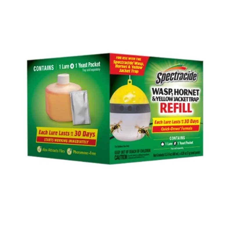 Spectracide Wasp, Hornet, Yellow Jacket Trap Refill With Quick Drown Formula
