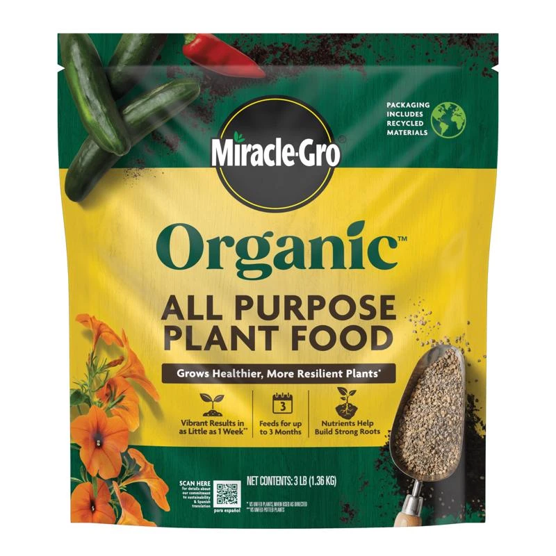 Miracle-gro Organic Granules All Purpose Plant Food 3 Lb Bagged