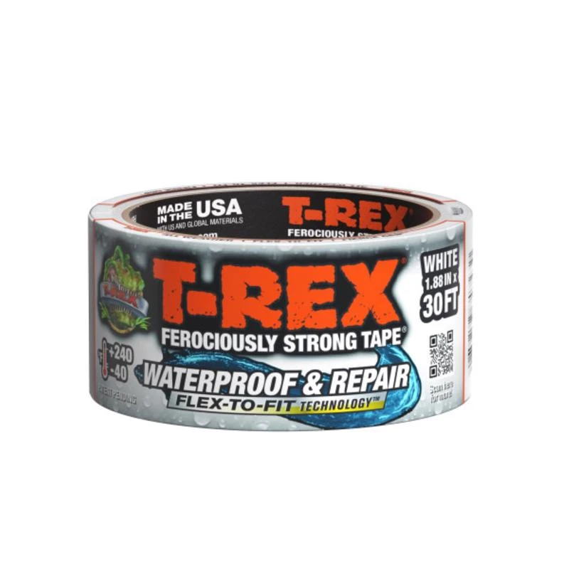 T-rex 1.88 Inch Wide X 10 Yard Long White Waterproof Repair Tape
