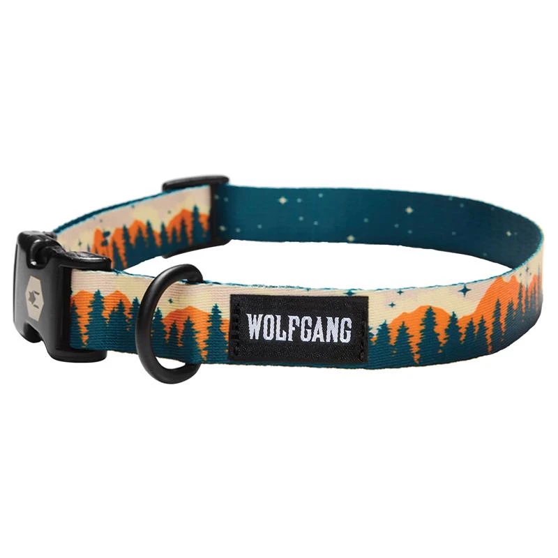 Wolfgang Multicolored Overland Polyester Dog Adjustable Collar Medium 12-18 Inch