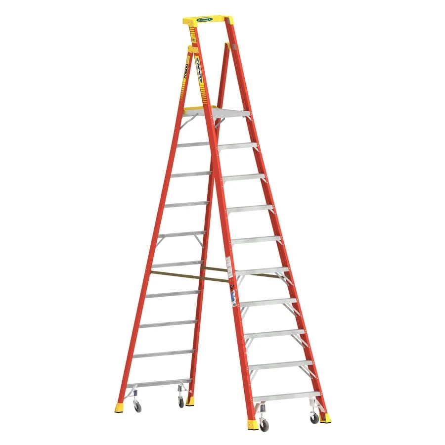 Werner 10 Ft Fiberglass Podium Platform Ladder Type Ia 300 Lb Capacity