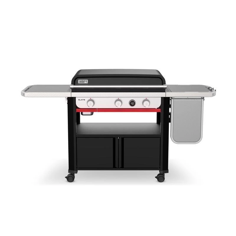 Weber Slate Rust-resistant 3 Burner Liquid Propane Outdoor Griddle With Digital Thermometer