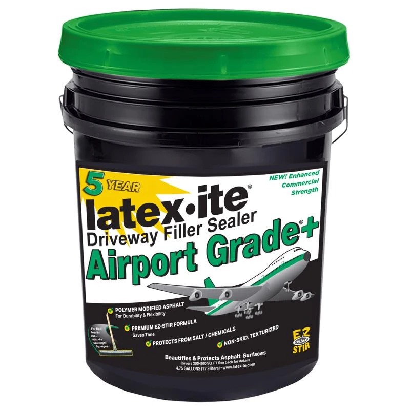 Latex-ite Airport Grade+ 4.75 Gallon Black Asphalt Driveway Sealer