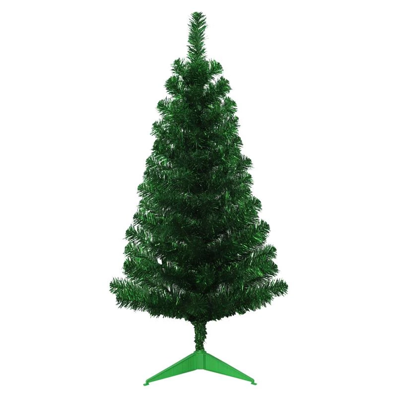 Giftwares 3 Ft Full Tinsel Green Christmas Tree, 88 Tips