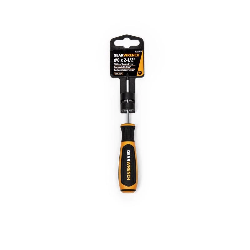 Gearwrench #0 X 2-1/2 In Phillips Screwdriver With Bi-material Handle
