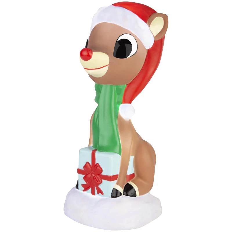 Gemmy Rudolph Lighted Blow Mold Figurine 13.1890 Inch