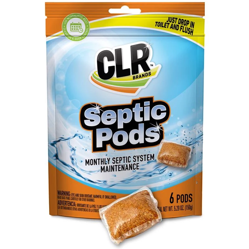 Clr Pods Septic System Treatment And Cleaner 5.29 Oz, 6 Treatments