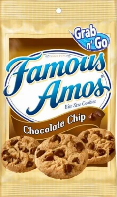 Famous Amos Original Recipe Chocolate Chip Cookies 3 Oz Pegged