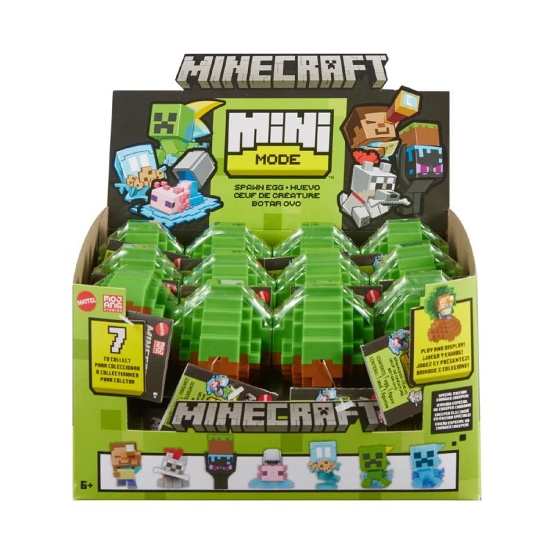 Minecraft Mini Mode Spawn Egg Action Figures Assorted, Model Hxt64