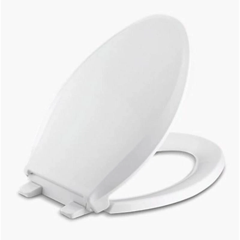 Kohler Cachet Readylatch Quiet-close Elongated White Plastic Toilet Seat