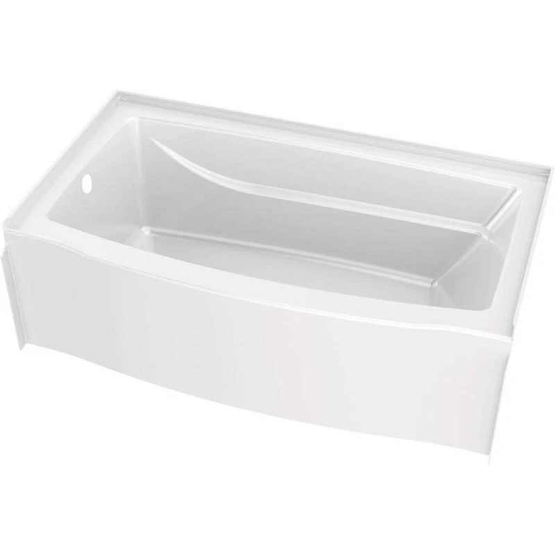 Delta Classic 500 18 In. H X 60 In. W X 32 In. L White One Piece Bathtub