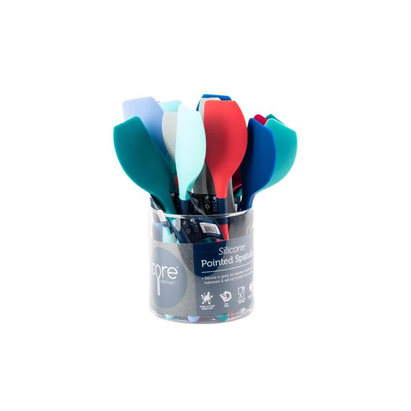 Core Kitchen Assorted Silicone Pointed Spatula Dishwasher Safe