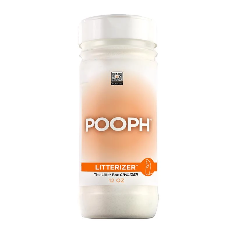 Pooph Cat Powder Kitty Litter Odor Eliminator 12 Oz Canister