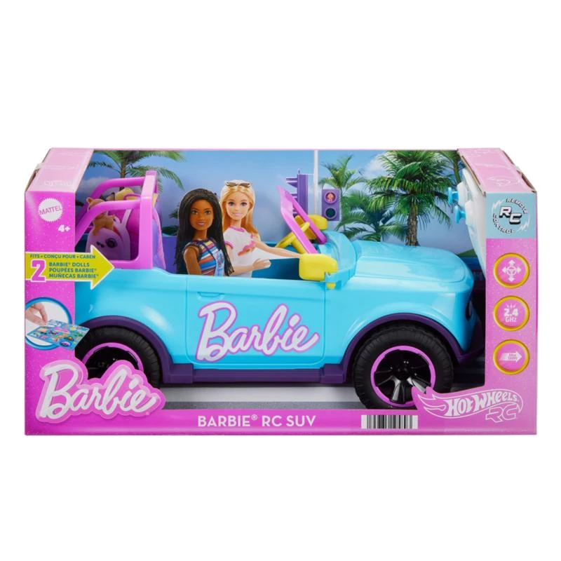 Mattel Hot Wheels Barbie Rc Suv Blue For Ages 4+