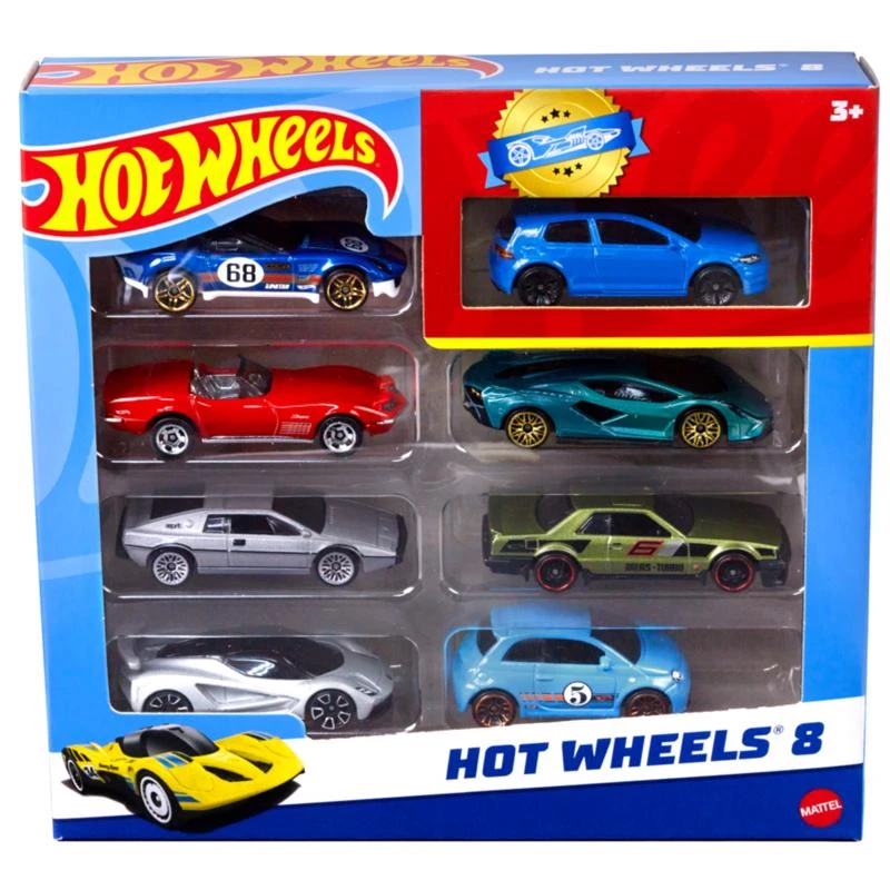 Mattel Hot Wheels Basic Car Assorted 8 Piece Set For Ages 3+