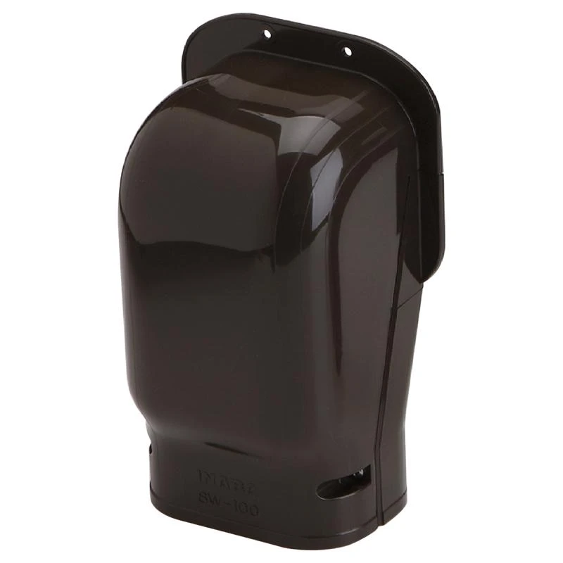 Slimduct 3.75 Inch Brown Lineset Cover Wall Inlet