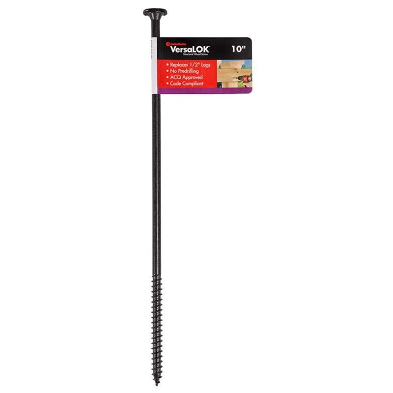 Fastenmaster Versalok 10 Inch Torx Ttap Galvanized Coarse Structural Wood Screw