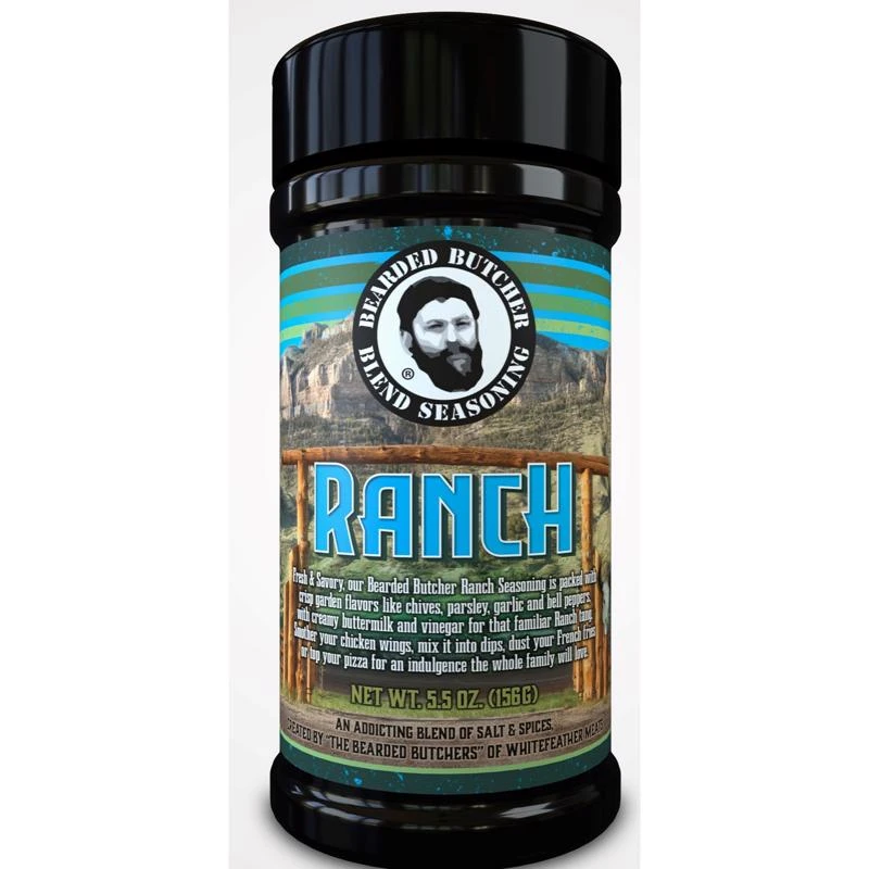 Bearded Butchers Ranch Seasoning Shaker Can 5.5 Oz
