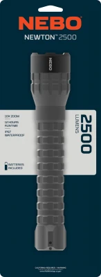 Nebo Newton 2500 Lumen Led Flashlight With 5 Modes, Alkaline Aa Battery