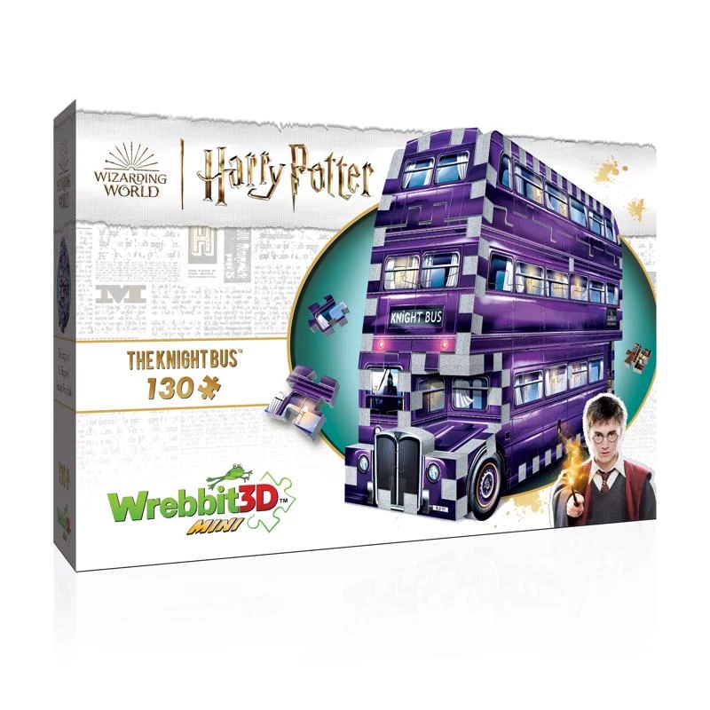Wrebbit3D Harry Potter The Knight Bus Mini 3D Jigsaw Puzzle Multicolored 130 pc