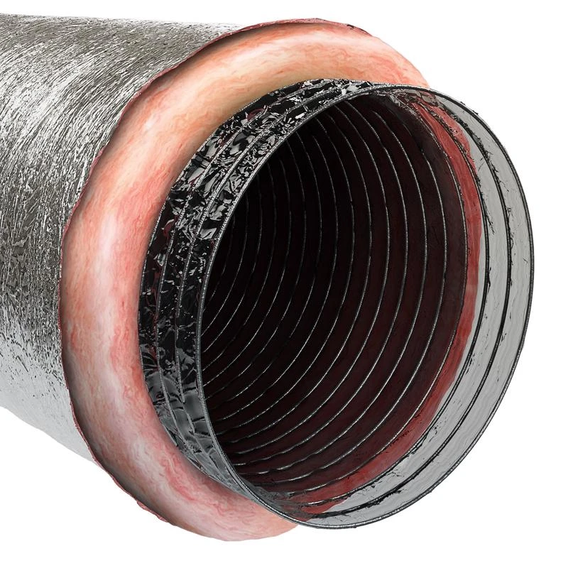 Imperial R8.0 25 Ft Length X 16 In Diameter Silver Poly Duct