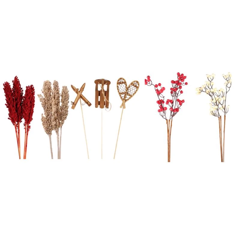 Second Nature Assorted Milo Berries And Faux Berry Stems Table Decor