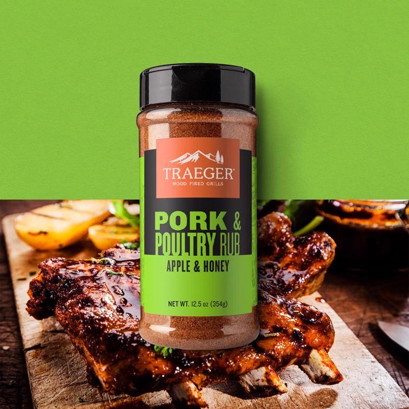 Traeger 12.5 Oz Apple & Honey Pork And Poultry Bbq Rub