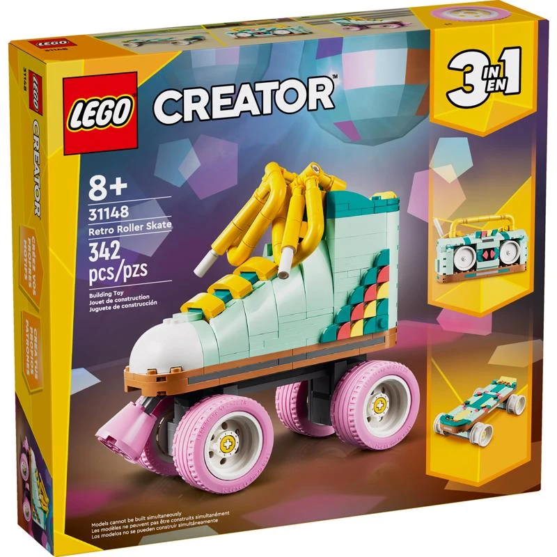 LEGO Creator Retro Retro Roller Skate Multicolored 342 pc