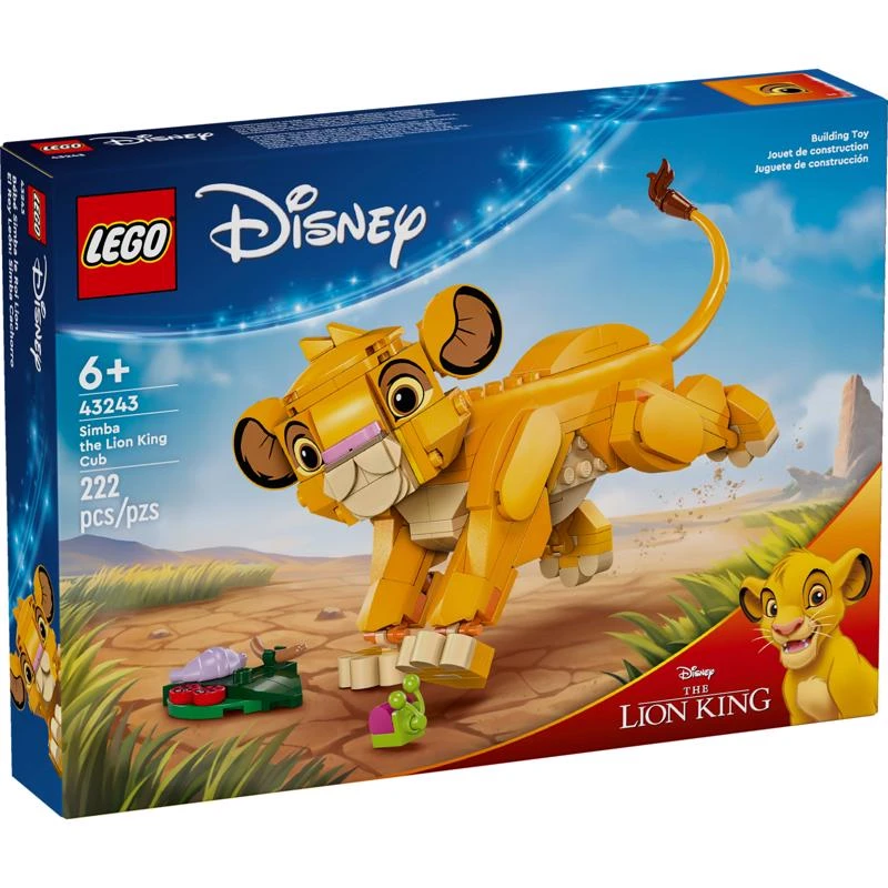 Lego Disney Simba The Lion King Cub Multicolored 222 Piece Set