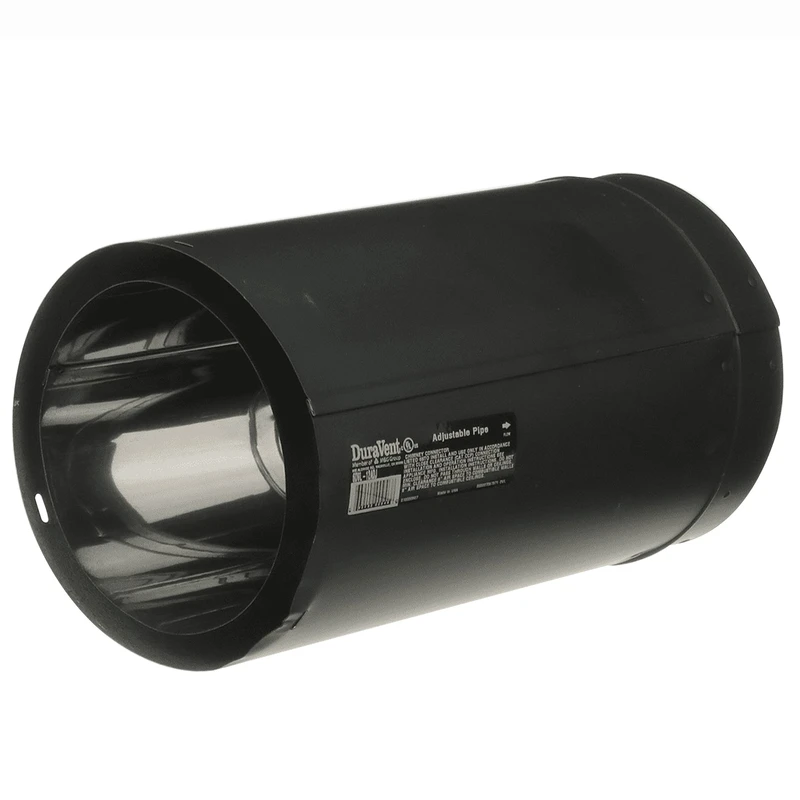 Duravent Dvl 6 In. Diameter X 12 In. Length Galvanized Steel Double Wall Stove Pipe