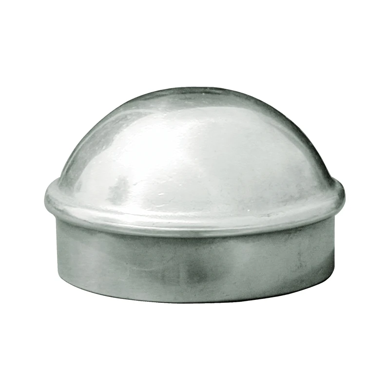 Yardlink Silver Aluminum Post Cap 2-3/8 In Aluminum Chain Link Fence Dome Cap