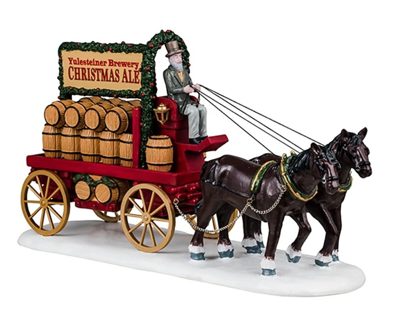 Lemax Christmas Ale Delivery Village Accessories, Caddington Village, Resin