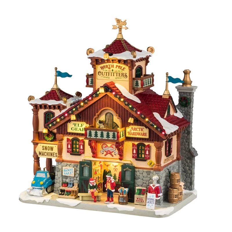 Lemax North Pole Outfitters Christmas Village 45266, 13.39 X 24.8 X 14.96 Inches