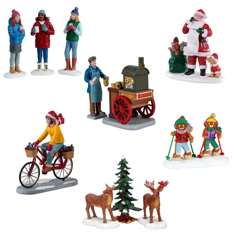 Lemax Christmas Villager Assortment Village Accessories, Model A2893