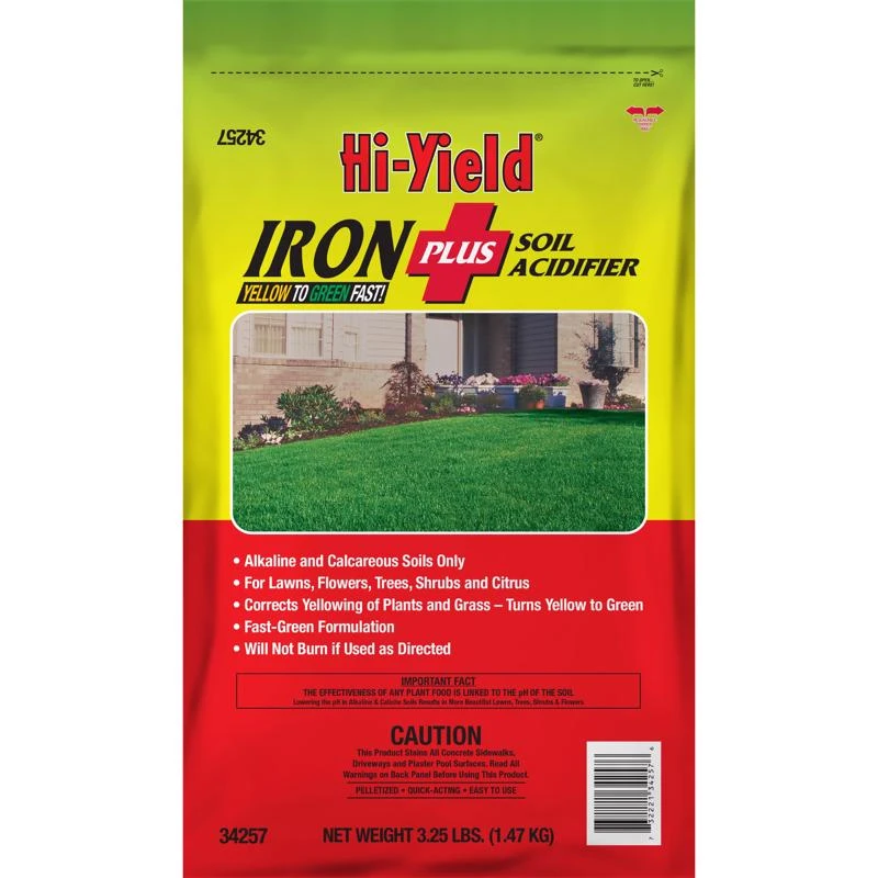 Hi-yield Iron Plus Soil Acidifier With Iron 5000 Sq Ft Coverage 3.25 Lb