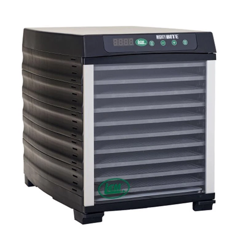 Lem Mighty Bite Black/silver 10 Sq Ft Stainless Steel Food Dehydrator