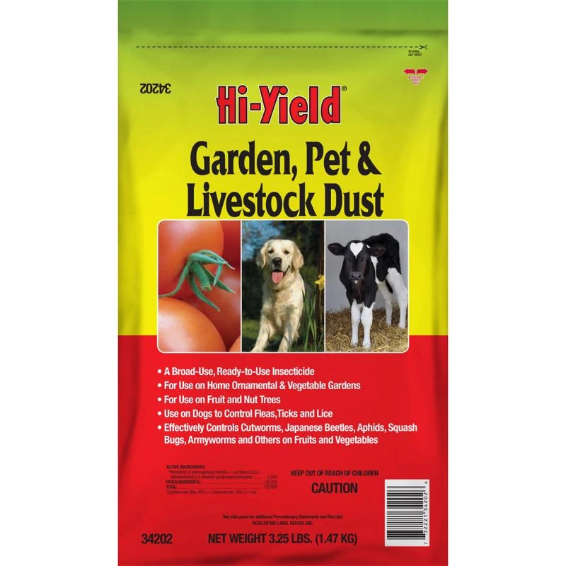 Hi-yield 3.25 Lb Ready To Use Garden, Pet, Livestock Dust Insect Killer