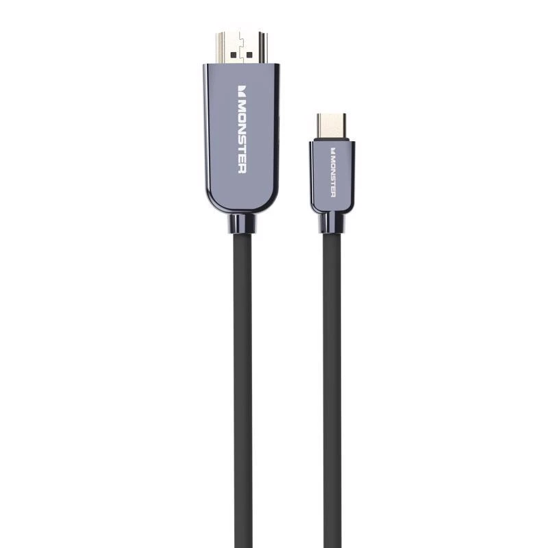 Monster Usb Type C To Hdmi Adapter Black 5.9 Inch