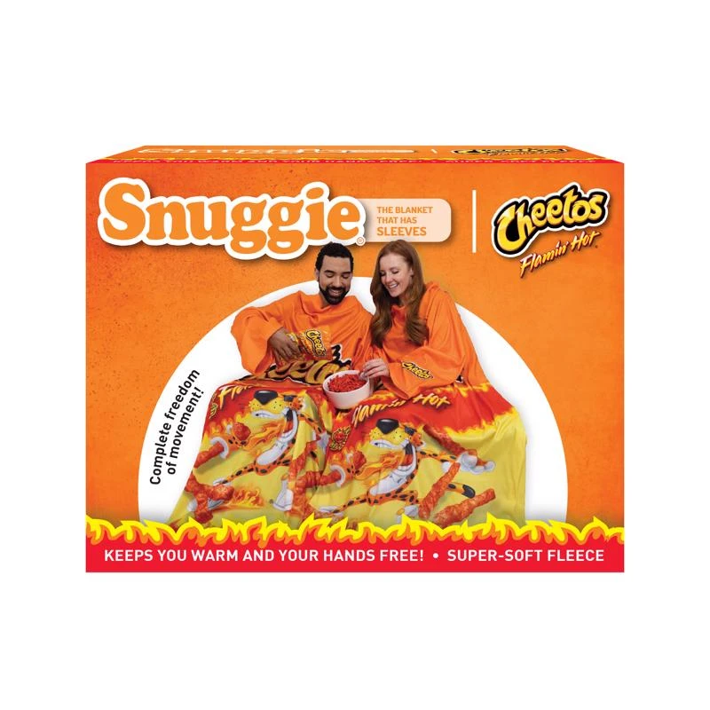 Snuggie Cheetos Flaming Hot Multicolored Polyester Blanket 71 X 54 Inches