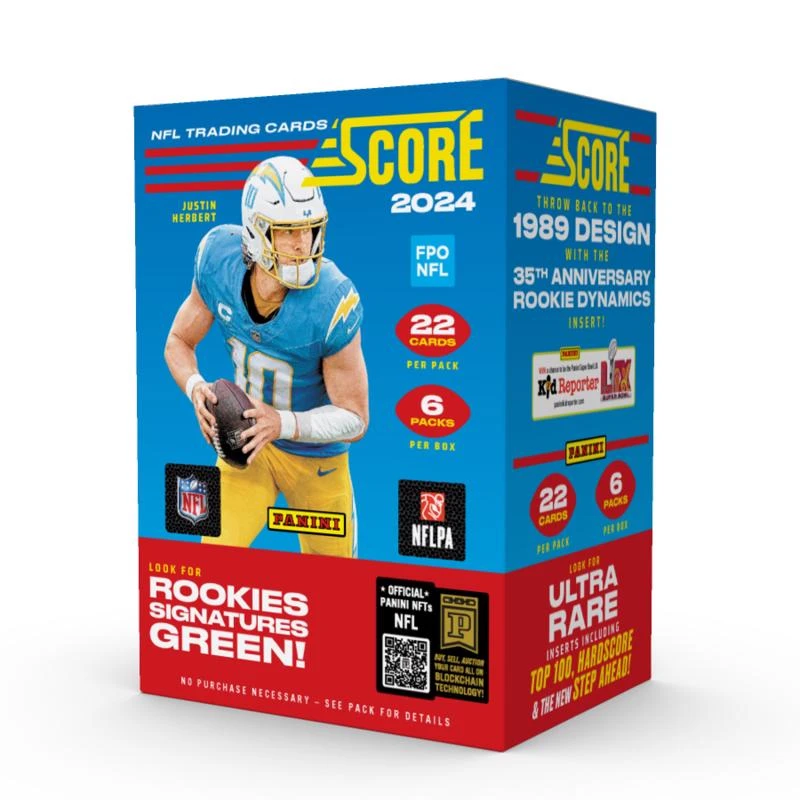 Panini Nfl 2024 Score Football Trading Cards Blaster Box