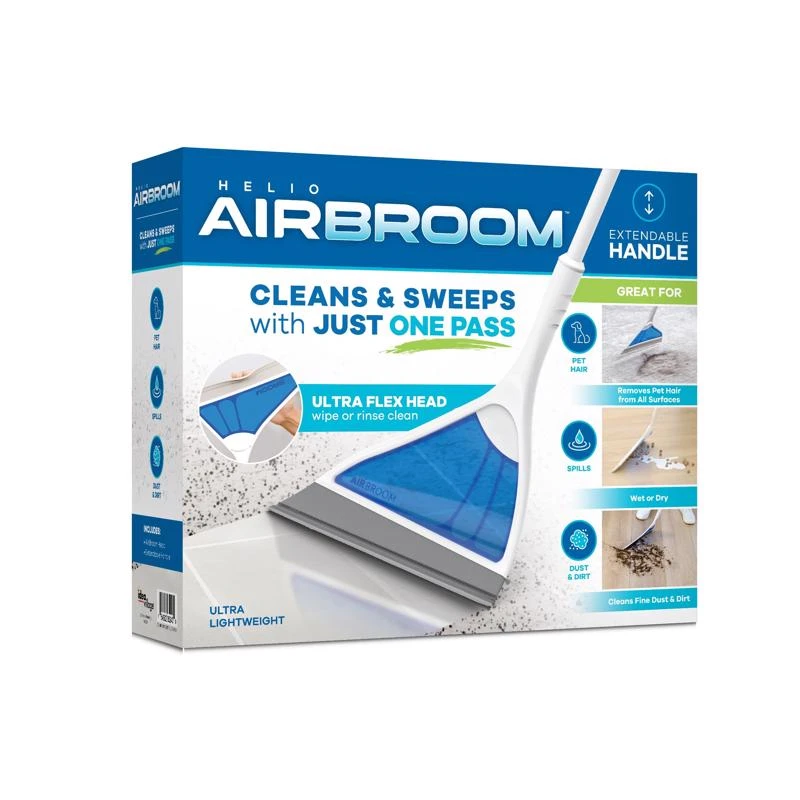 Helio Airbroom As Seen On Tv 12 Inch Wide Broom With Dustpan