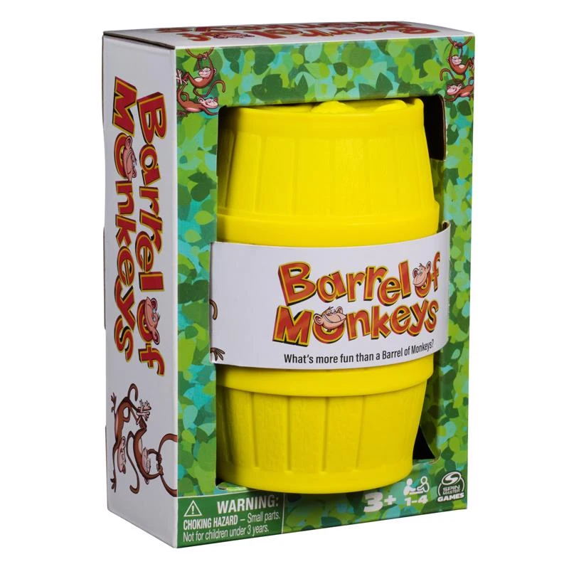 Spin Master Barrel Of Monkeys Yellow, 3+ Years, 6069692