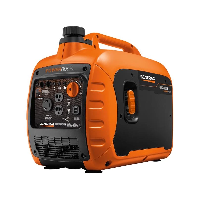 Generac Gp3300i 3300w Gasoline Inverter Generator With Cosense And Powerrush Technology