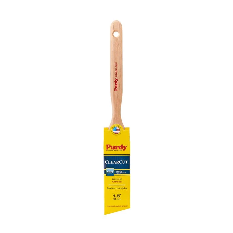 Purdy Clearcut Glide 1-1/2 Inch Stiff Angle Nylon Polyester Paint Brush