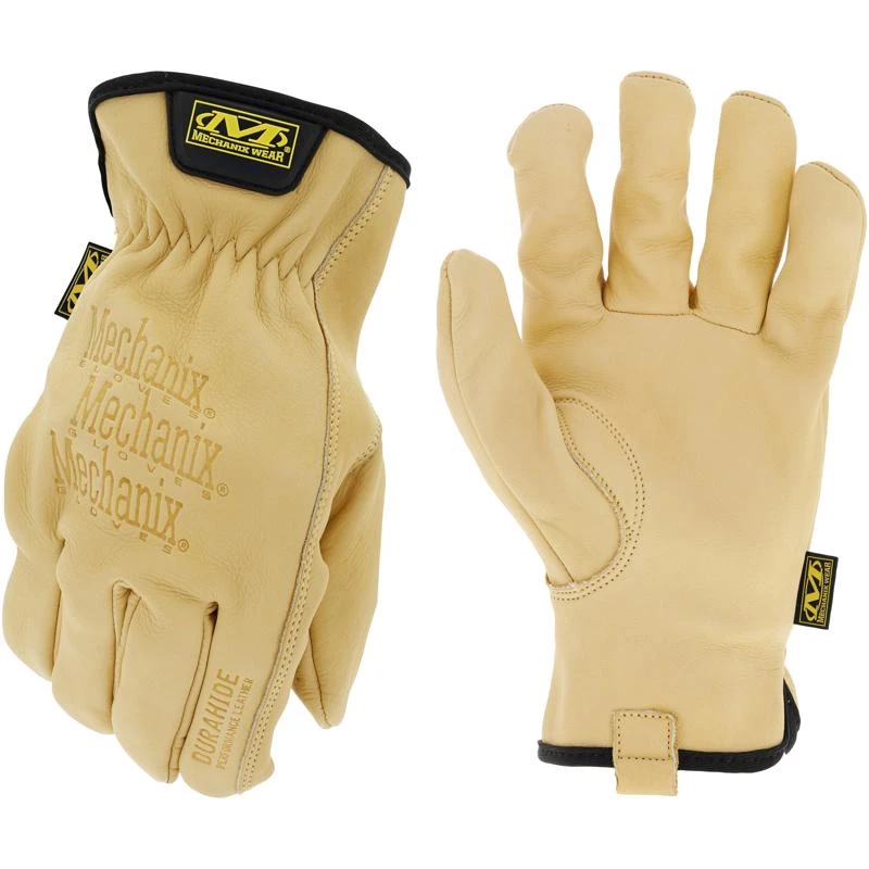 Mechanix Wear Durahide Cow Driver Women's Leather Work Gloves Brown Large 1 Pair