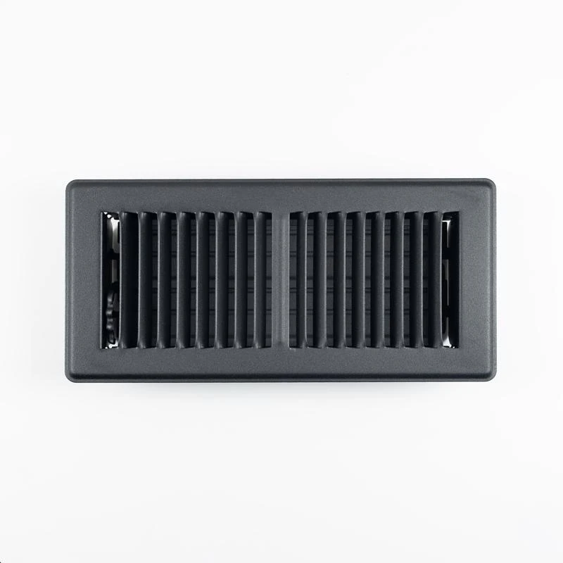 Rectorseal Tru Aire 4 In H X 10 In W Black Steel Floor Register