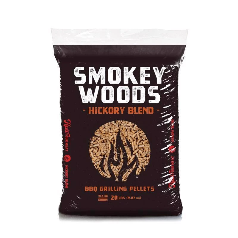 Smokey Woods All Natural Hickory Hardwood Pellets 20 Lb Bag