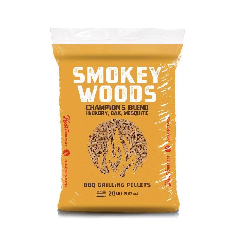 Smokey Woods All Natural Hardwood Pellets Hickory Mesquite Oak 20 Lb Bag
