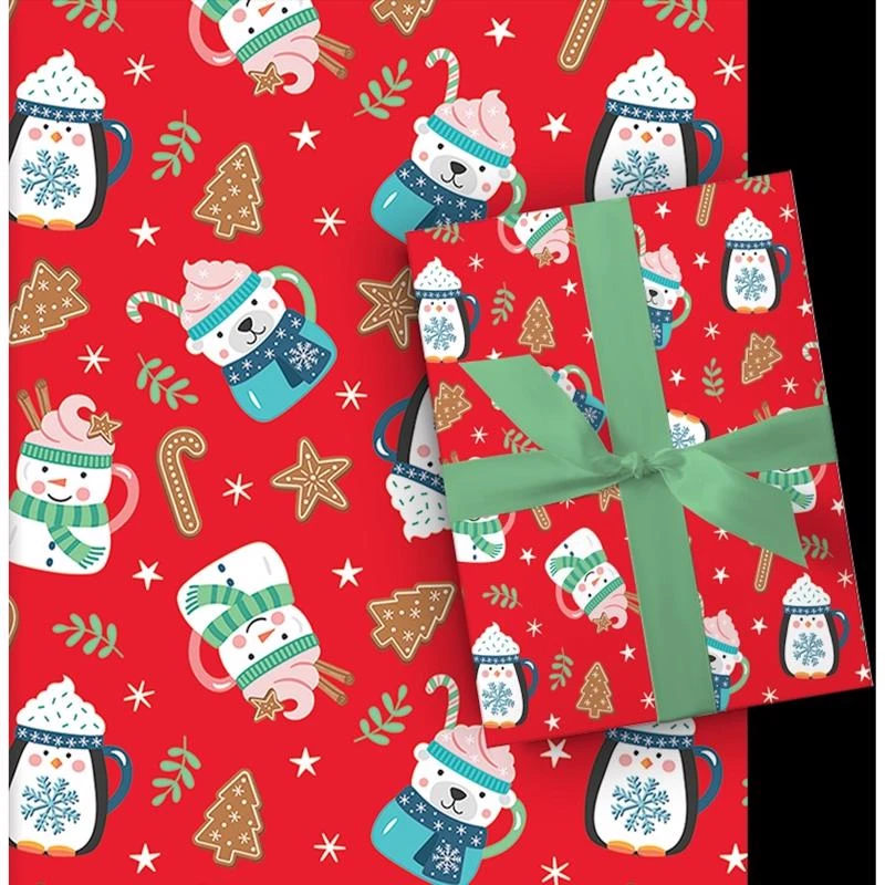 Paper Images Assorted Festive Gift Wrap Roll 30 Inches Wide